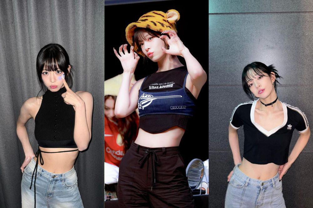 9 Mix and Match Crop Top ala Chaeyoung Fromis_9, Trendi Abis!