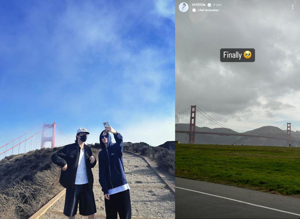 potret member NCT DREAM di sekitar Golden Gate Bridge, San Francisco, California (instagram.com/kh1000le)
