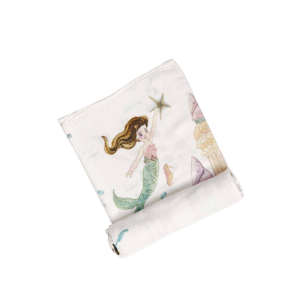Cozy by Chloe Swaddle muslin bamboo - Mermaid (shopee.co.id/Cozy by Chloe Official Shop)
