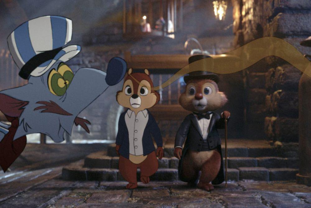 adegan dalam film Chip 'n Dale: Rescue Rangers. (dok. Disney+/Chip 'n Dale: Rescue Rangers)