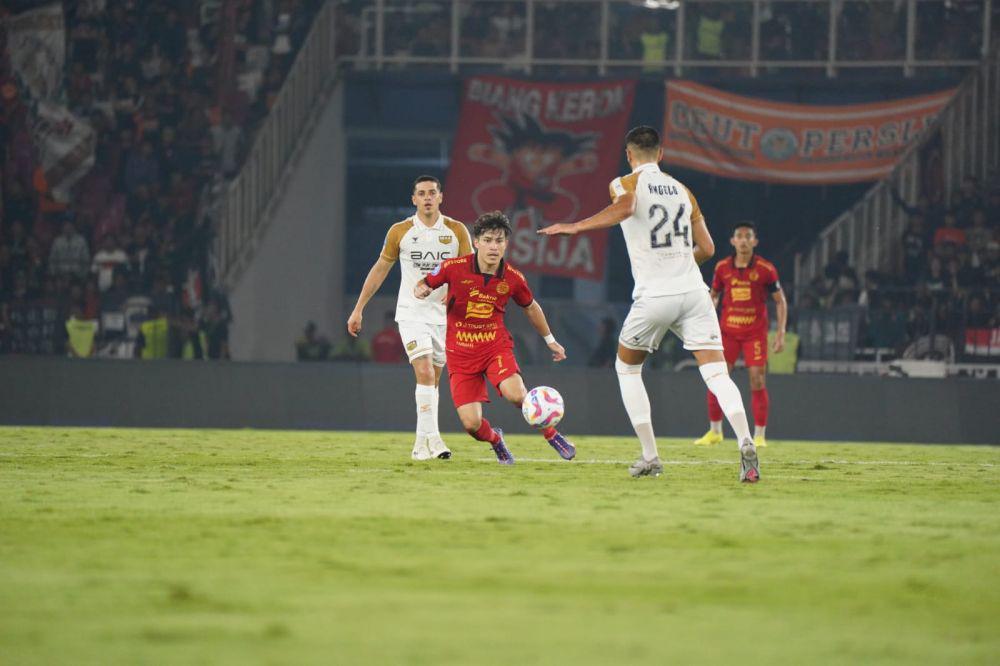Potret Ryo Matsumura saat Persija vs Dewa United, Senin (16/9/2024). (Dok. Persija).