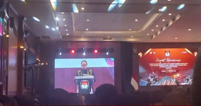 KPU Medan menghadiri rapat koordinasi persiapan KPPS untuk Pilgub Sumut dan Pilkada Medan (instagram @kpukota_medan)