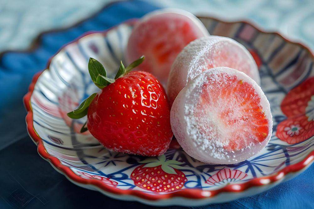 ilustrasi daifuku mochi (vecteezy.com/zaffiro1111)