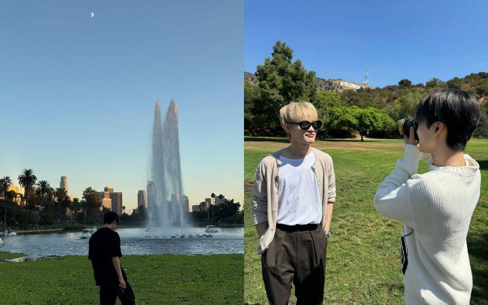 potret member NCT DREAM di Lake Hollywood Park, California (instagram.com/na.jaemin0813)