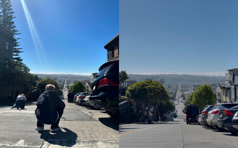 potret member NCT DREAM di Lombard Street, San Francisco, California (instagram.com/kh1000le)