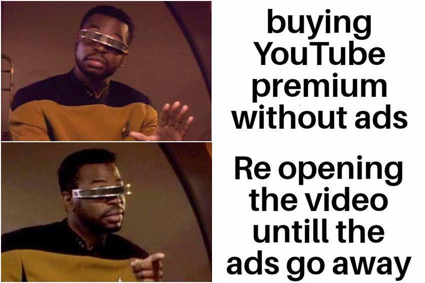 7 Meme Lucu YouTube Premium, Banyak yang Menghindar?