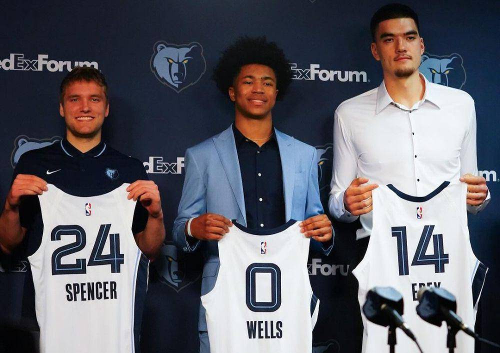 tiga pemain muda baru Memphis Grizzlies (instagram.com/memgrizz)