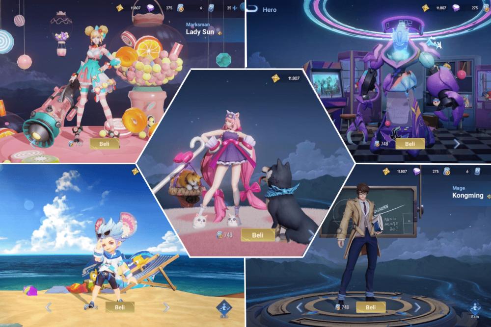 kumpulan skin epic di event Gelombang (dok. TiMi Studio Group/Honor of Kings)