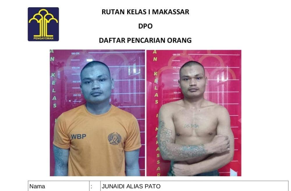 Seorang Tahanan Rutan Makassar Kabur, Petugas Terancam Disanksi