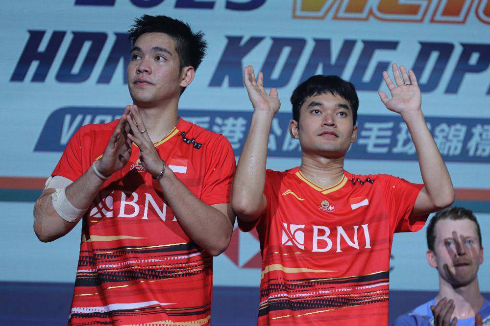 Leo Rolly Carnando/Daniel Marthin saat menjadi runner-up di Hong Kong Open 2023 (pbsi.id)