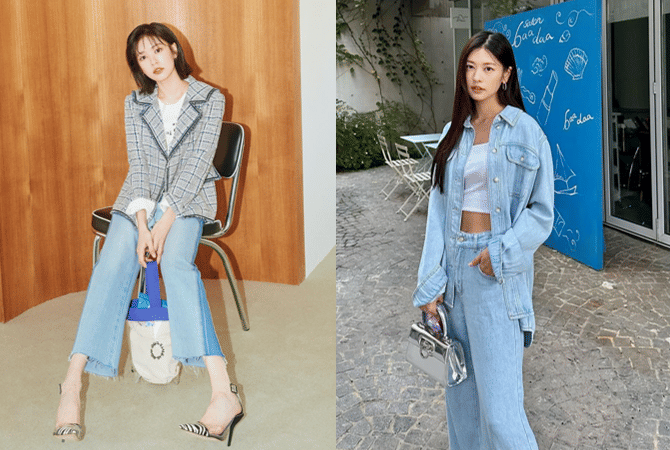 10 OOTD dengan Celana Jeans ala Jung So Min, Kece!