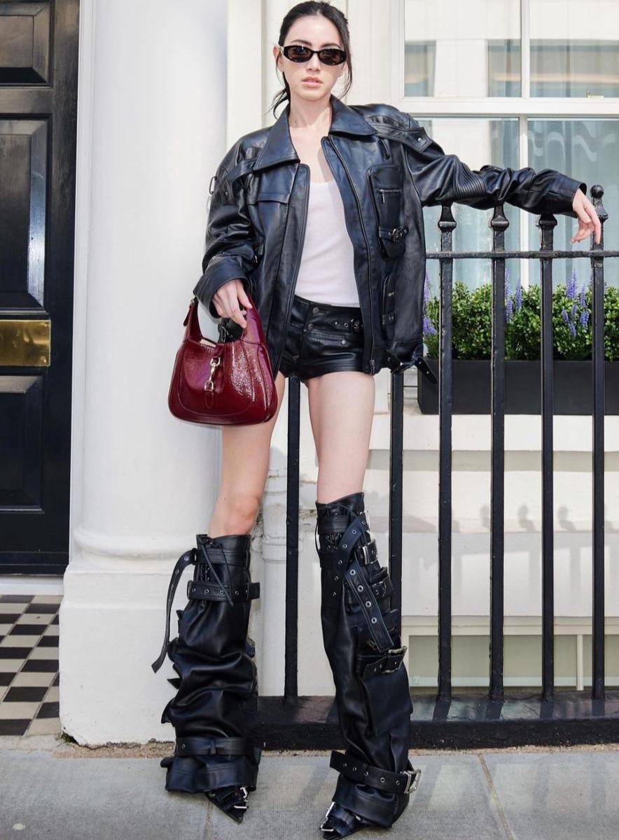 inspirasi edgy style ala Davika Hoorne (instagram.com/davikah)