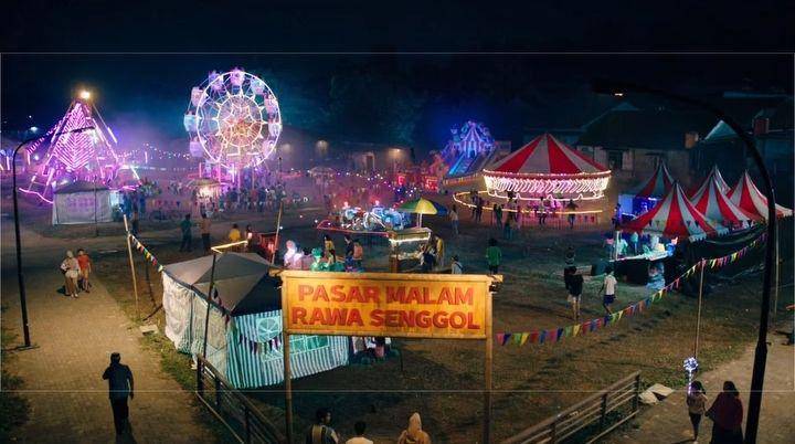 Pasar Malam Rawa Senggol di film Agak Laen (Instagram.com/angieigna)