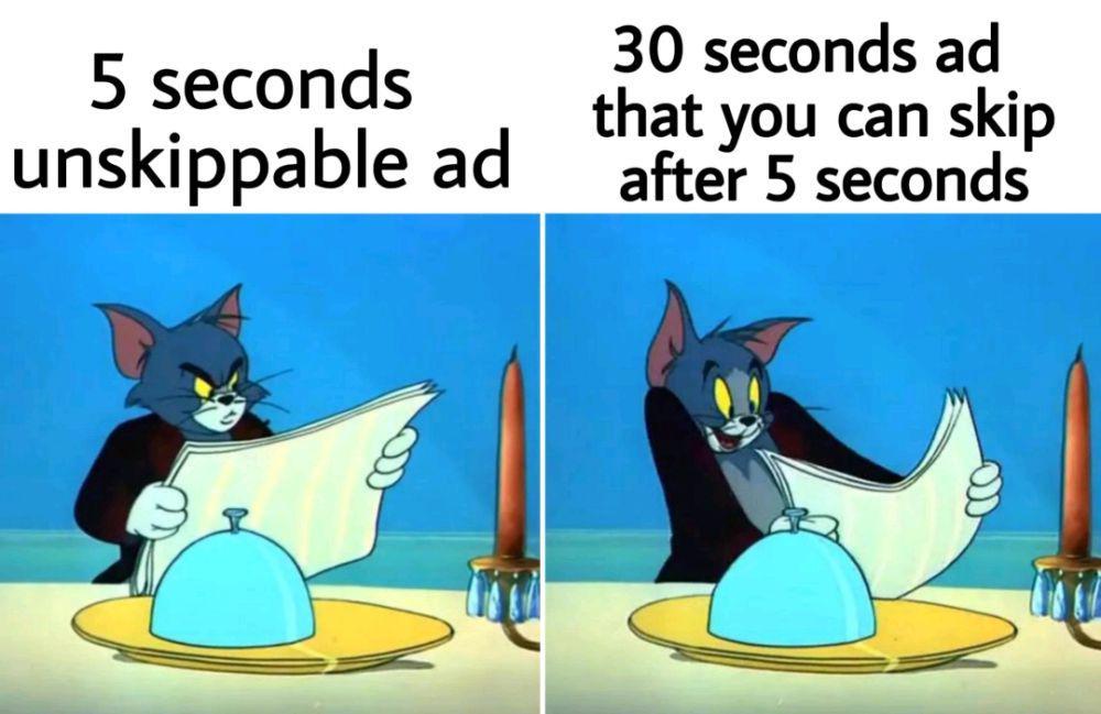 7 Meme Skip Iklan YouTube Paling Kocak, Durasinya sampai Sejam?