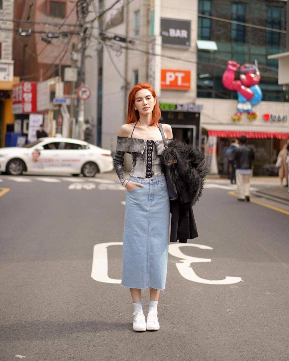inspirasi edgy style ala Davika Hoorne (instagram.com/davikah)