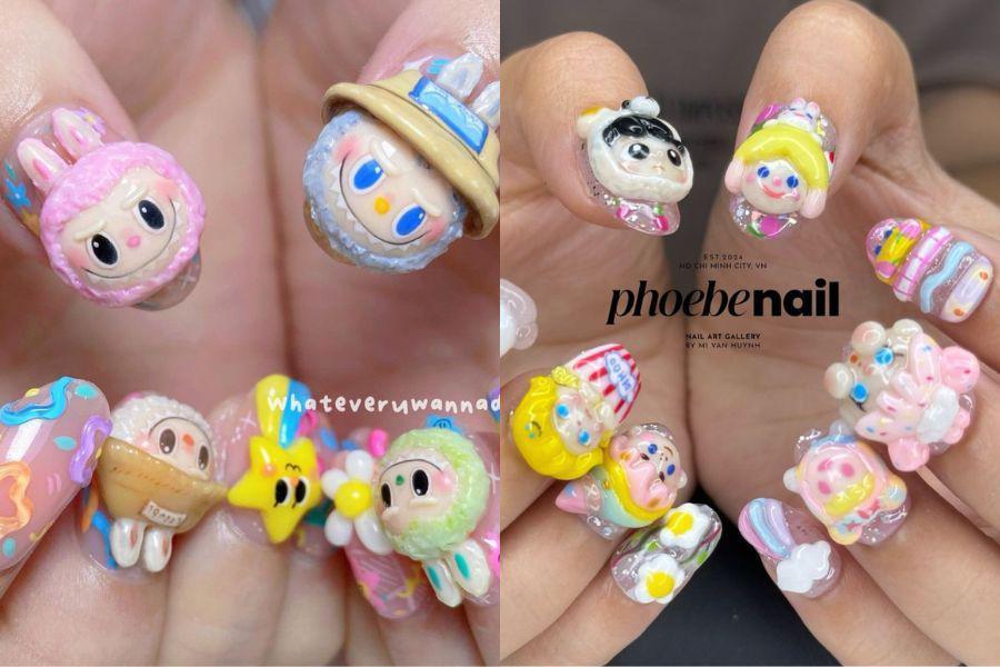 14 Ide Nail Art Tema Labubu yang Lagi Viral, Cute Banget!