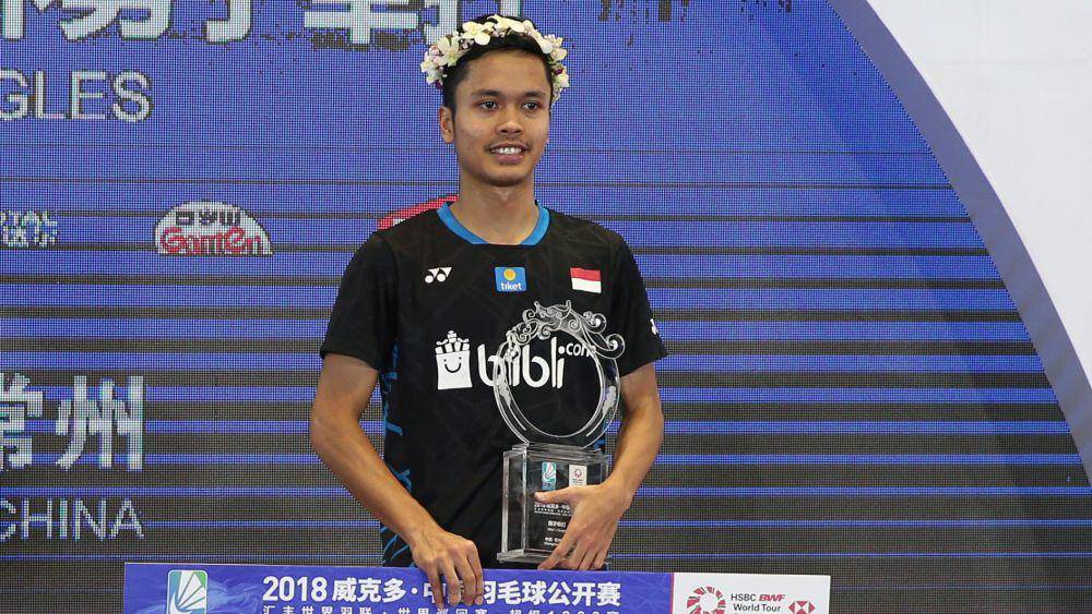 Anthony Sinisuka Ginting menjuarai China Open 2018. (x.com/bwfmedia)