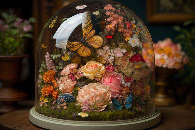 Ilustrasi flower dome. (freepik.com/Tamal)