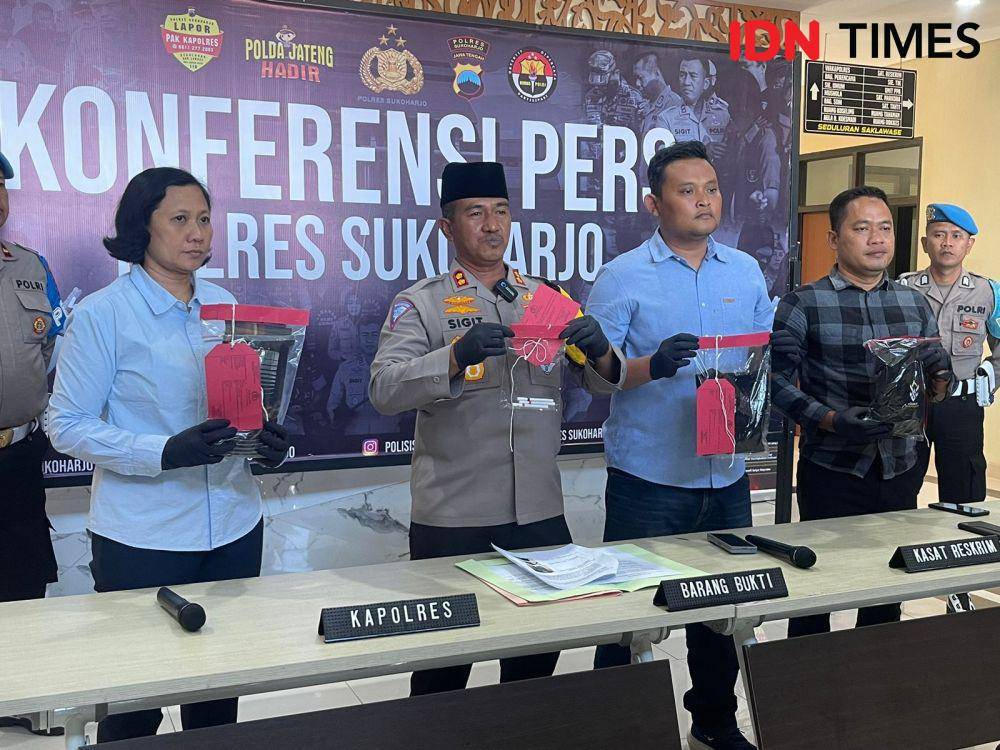 Polres Sukoharjo gelar perkara kasus penganiayaan di PonpesAz-Zayadiyy. (IDN Times/Larasati Rey)