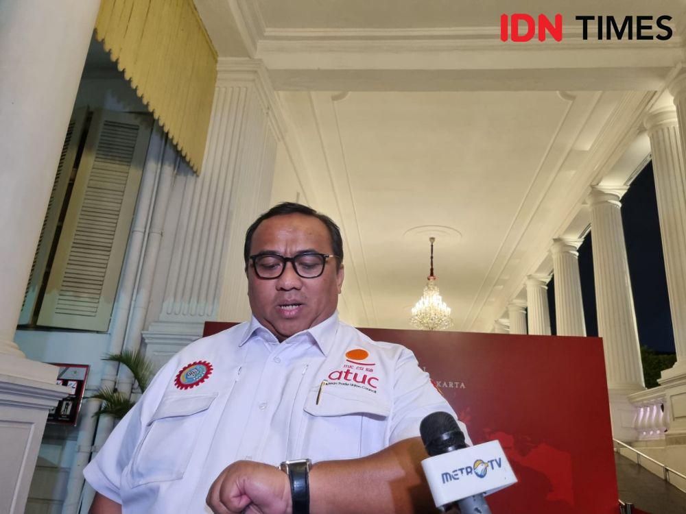 Presiden Konfederasi Serikat Pekerja Seluruh Indonesia (KSPSI), Andi Gani Nena Wea (IDN Times/Ilman Nafi'an)