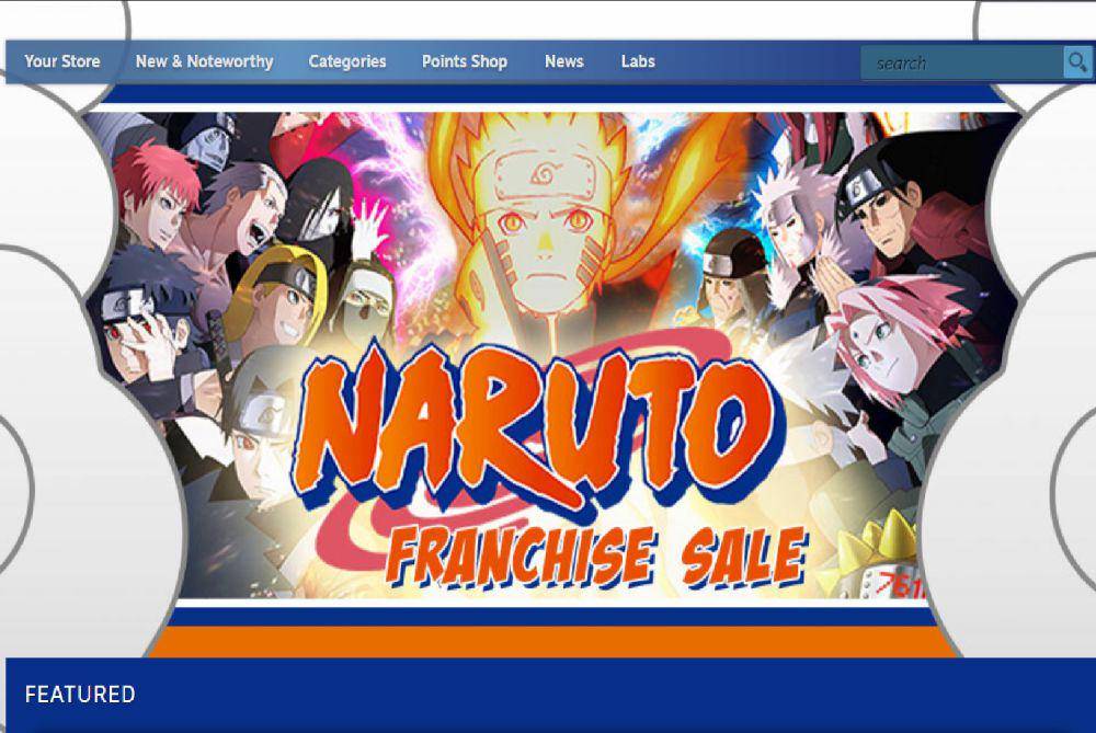 diskon game Naruto di Steam (store.steampowered.com)