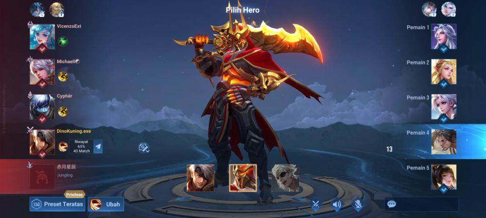 hero draft pick di Honor of Kings (dok. TiMi Studio Group/Honor of Kings)