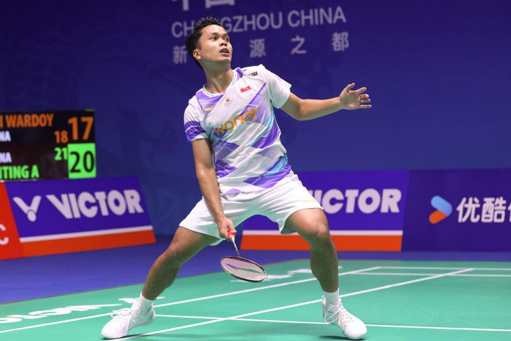 Anthony Sinisuka Ginting memenangkan babak 32 besar China Open 2024 (dok. PP PBSI)