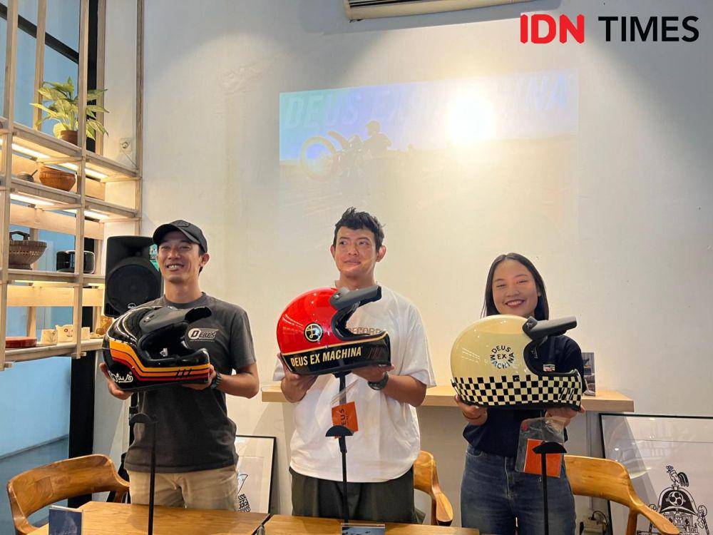 Peluncuran helm Deus Ex Machina Nut-Shells (IDN Times/Wahyu Kurniawan)