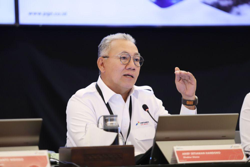 Direktur Utama PGN, Arief Setiawan Handoko dalam Public Expose. (dok. PGN)