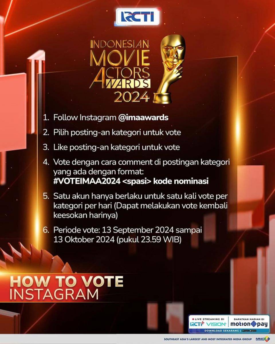 Daftar nominasi IMA Awards 2024 (instagram.com/imaawards)