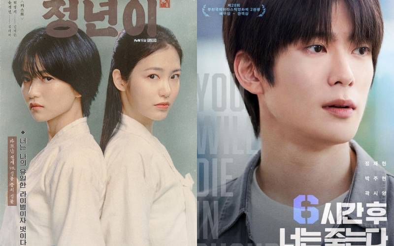 poster drama Jeongnyeon: The Star Is Born dan film You Will Die In Six Hours (instagram.com/tving.official | instagram.com/sm_actist)
