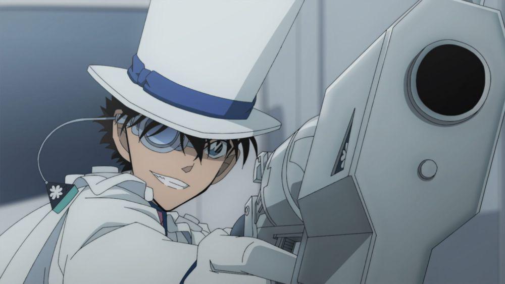 7 Kemunculan Kaito Kid di Film Detective Conan, Selalu Heboh!