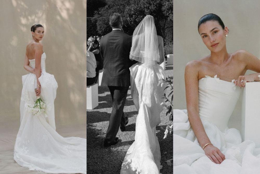 9 Inspirasi Wedding Dress Istri Charlie Puth, Syahdu Nuansa Putih