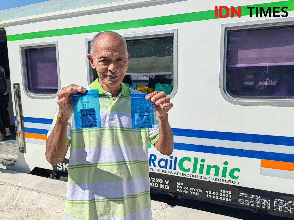Pemeriksaan Rail Clinic di Stasiun Kota Solo. (IDN Times/Larasati Rey)