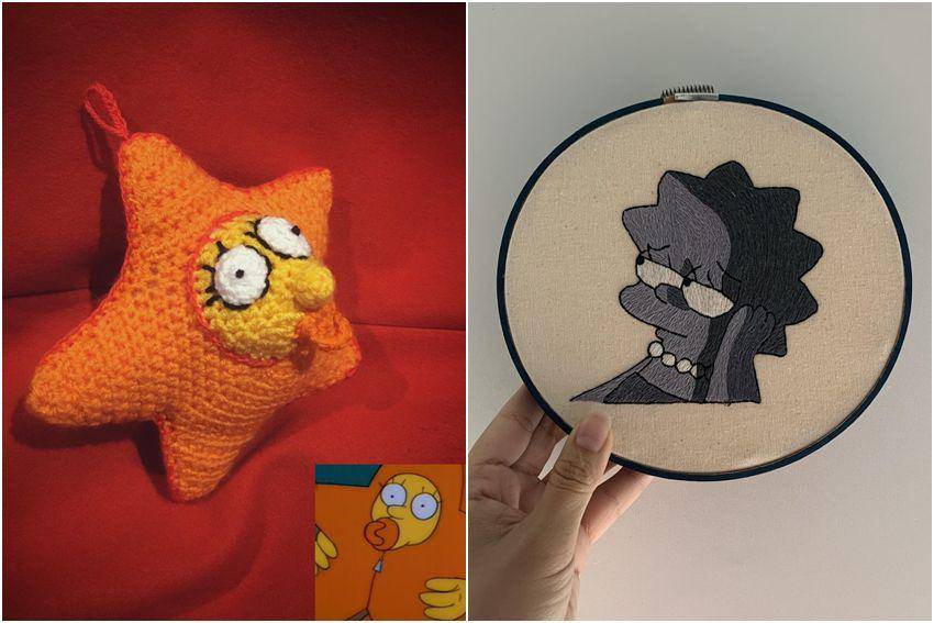 kolase karya buatan tangan The Simpsons (reddit.com/user/ShutUpVince | reddit.com/user/zhueffle)