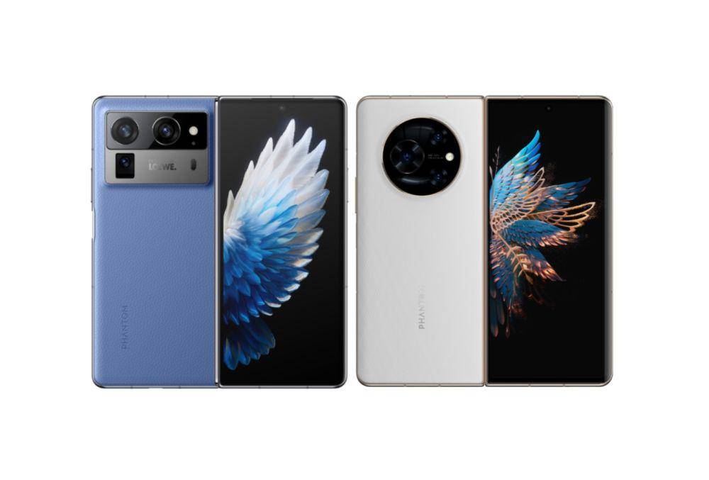 TECNO PHANTOM V Fold2 (kiri) dan TECNO PHANTOM V Fold (kanan) (mobile-phantom.com)