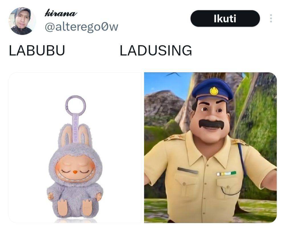 Meme LABUBU (Twitter.com/alterego0w)
