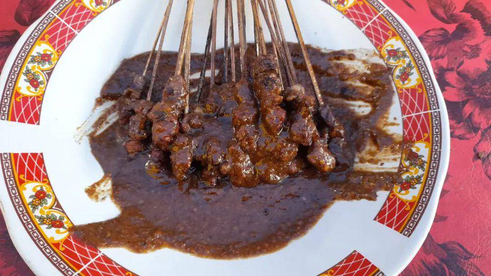 Sate lala’ atau sate lalat khas Pamekasan. Instagram/pamekasanhebat