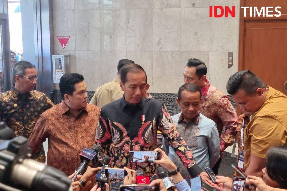 Presiden Jokowi Resmikan Pembukaan Indonesia International Geothermal Convention and Exhibition (IIGCE) ke-10 di JCC (IDN Times/Ilman Nafi'an)