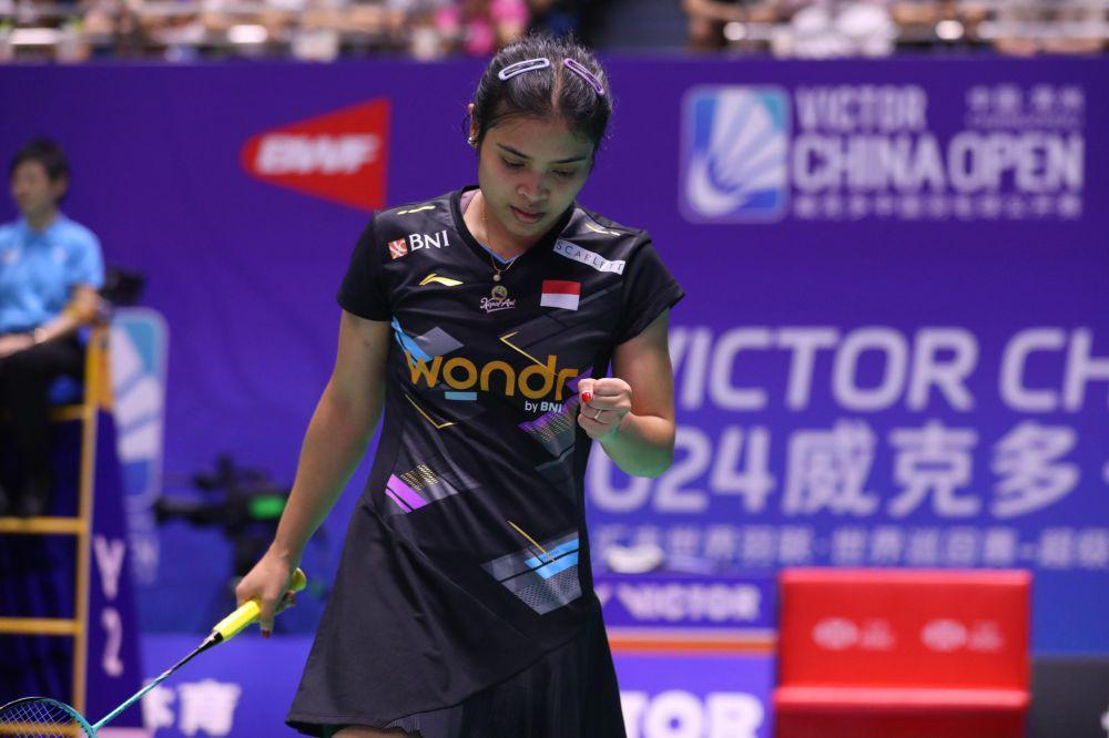 Gregoria Mariska Tunjung tumbang di babak 32 besar China Open 2024 (dok. PP PBSI)
