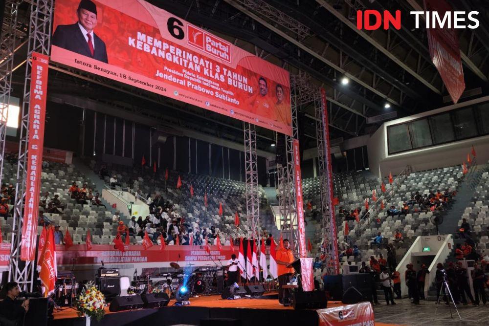 Prabowo Batal Hadiri Peringatan Tiga Tahun Partai Buruh