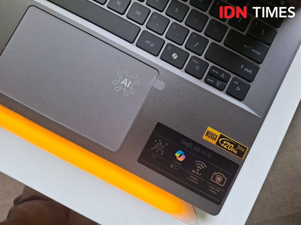Acer Swift Go 14 AI (IDN Times/Fatkhur Rozi)