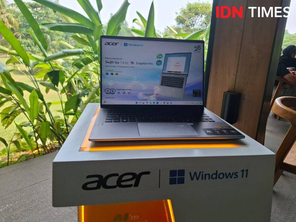 Acer Swift Go 14 AI (IDN Times/Fatkhur Rozi)