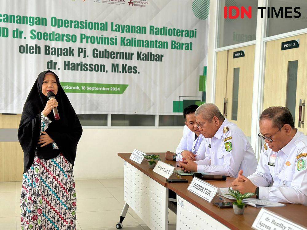 Salah satu pasien kanker merasa terbantu adanya pelayanan radioterapi di RSUD Soedarso. (IDN Times/Teri).