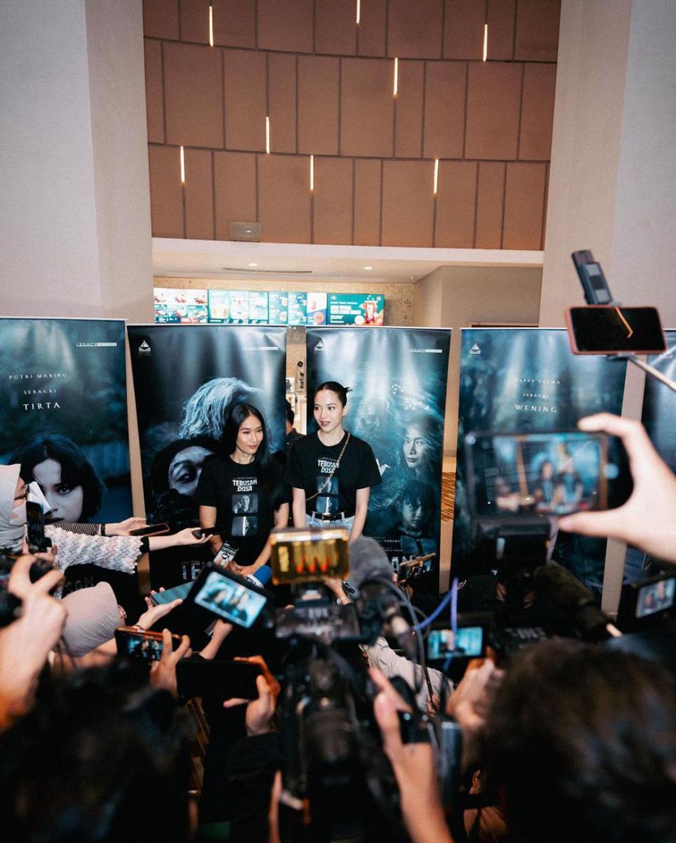 potret Happy Salma di press conference film Tebusan Dosa (instagram.com/happysalma)