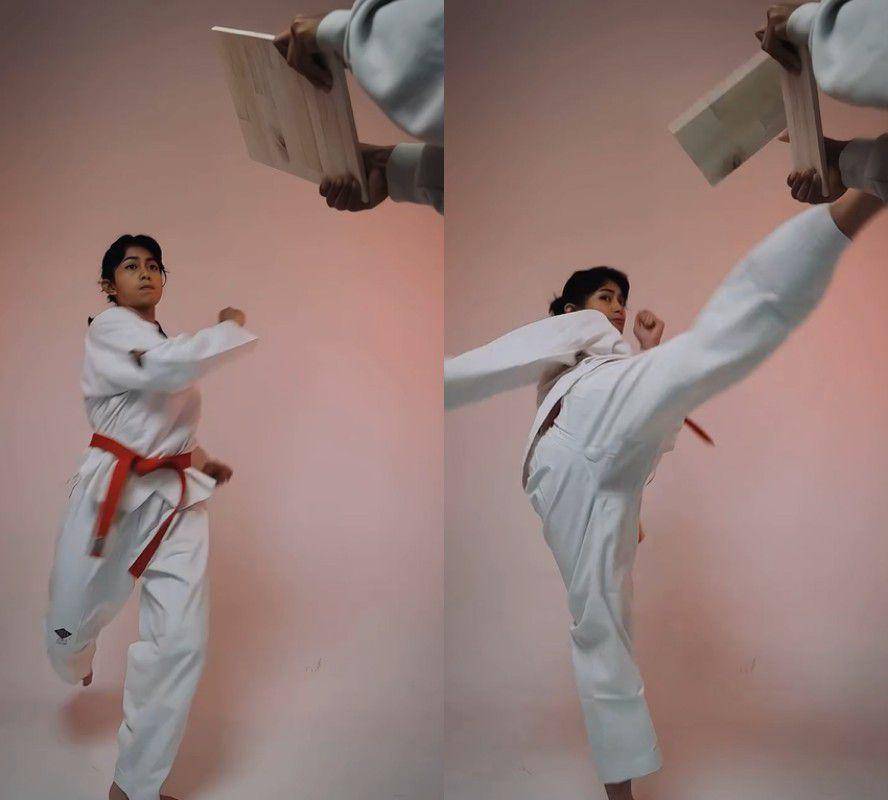 Sintya Marisca saat taekwondo (instagram.com/sintyamarisca)