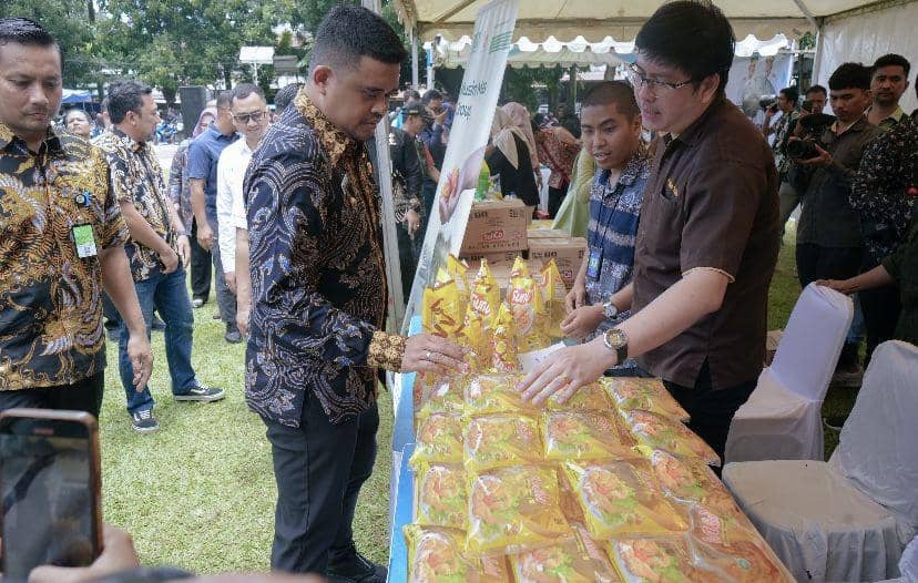 Pemerintah Kota Medan menghadirkan kios pangan sebagai bentuk upaya menekan angka stunting (Dok. Diskominfo Medan)
