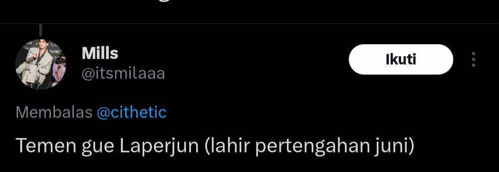 nama unik warganet (x.com/itsmilaaa)