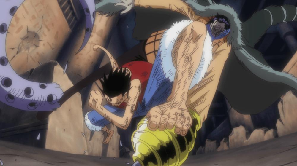 pertarungan Luffy dengan Mr. Crocodile (dok. Toei Animation/One Piece)