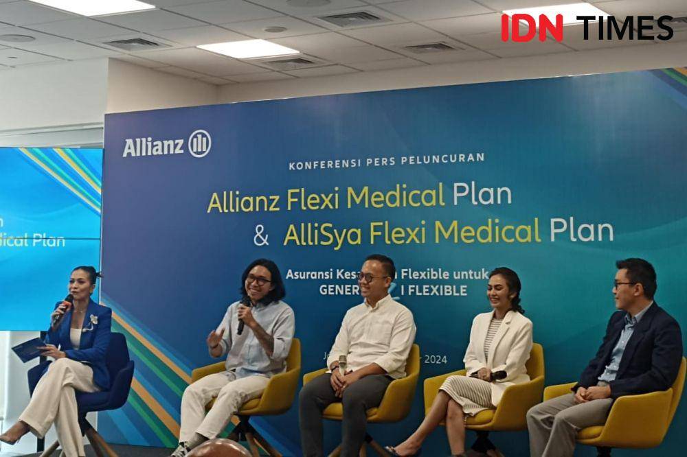 Konferensi pers Allianz Flexi Medical Plan di Jakarta, Kamis (19/9/2024). (IDN Times/Lia Hutasoit)